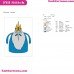 Ice King Adventure Time Embroidery Design