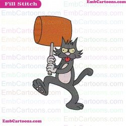 Itchy The Simpsons Embroidery Design