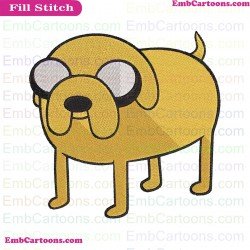 Jake The Dog Adventure Time Embroidery Design