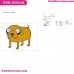 Jake The Dog Adventure Time Embroidery Design