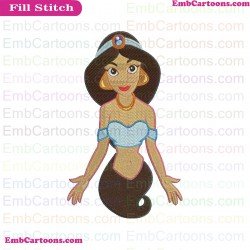 Jasmine 2 Aladdin Embroidery Design
