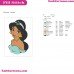 Jasmine 4 Aladdin Embroidery Design