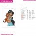 Jasmine And Rajah Aladdin Embroidery Design