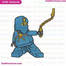 Jay Lego Ninjago Embroidery Design