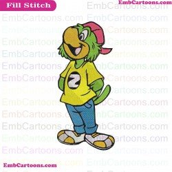 Jose Carioca Hands Behind The Back Saludos Amigos Embroidery Design