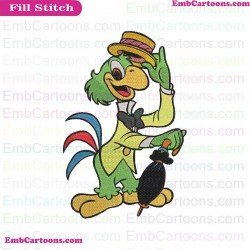 Jose Carioca Raises Hat 2 Saludos Amigos Embroidery Design