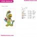 Jose Carioca Raises Hat Saludos Amigos Embroidery Design