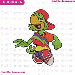 Jose Carioca Walking Saludos Amigos Embroidery Design