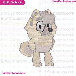 Judo Bluey Friends Embroidery Design