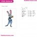 Judy Hopps Zootopia Embroidery Design