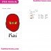 Kai Face Lego Ninjago Embroidery Design