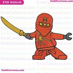 Kai Lego Ninjago Embroidery Design