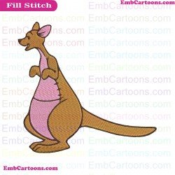 Kanga Winnie The Pooh Embroidery Design