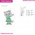 Katerina Kittycat Daniel Tigers Neighborhood Embroidery Design