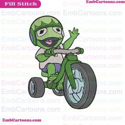Kermit Muppet Babies Embroidery Design