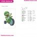 Kermit Muppet Babies Embroidery Design