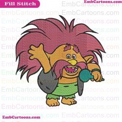 King Peppy Trolls Embroidery Design