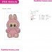 Labubu Cute Embroidery Design