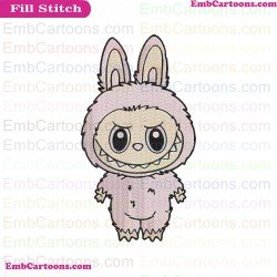 Labubu Embroidery Design
