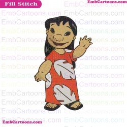 Lilo Pelekai Lilo And Stitch Embroidery Design 2