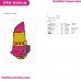 Lippy Lips Shopkins Embroidery Design