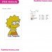Lisa Simpson 2 The Simpsons Embroidery Design