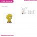 Lisa Simpson 2 The Simpsons Embroidery Design