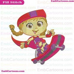 Little Red Riding Hood Super Why Embroidery Design