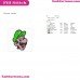 Luigi Face Super Mario Bros Embroidery Design
