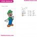 Luigi Super Mario Embroidery Design