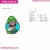 Luigi Through A Circle Super Mario Embroidery Design