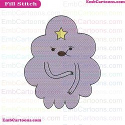 Lumpy Space Princess Adventure Time Embroidery Design