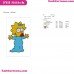 Maggie Simpson The Simpsons Embroidery Design