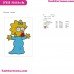 Maggie Simpson The Simpsons Embroidery Design