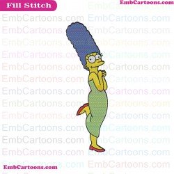 Marge Simpson The Simpsons Embroidery Design