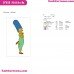 Marge Simpson The Simpsons Embroidery Design