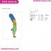 Marge Simpson The Simpsons Embroidery Design