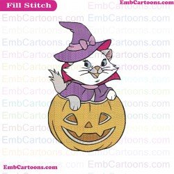 Marie Halloween Embroidery Design