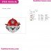 Marshall Face Paw Patrol Embroidery Design