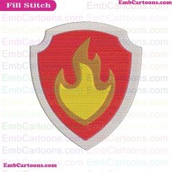 Marshall Logo Paw Patrol Embroidery Design