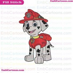 Marshall Paw Patrol Embroidery Design