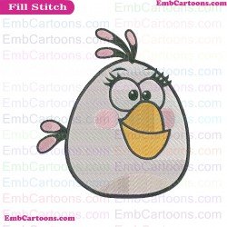 Matilda Angry Birds Embroidery Design