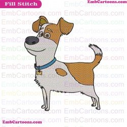 Max 2 The Secret Life Of Pets Embroidery Design