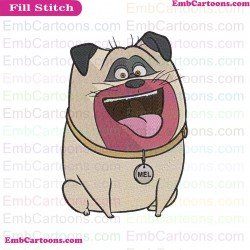 Mel The Secret Life Of Pets Embroidery Design