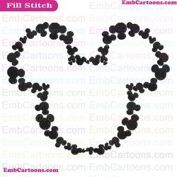 Mickey 100 Mickey Mouse Embroidery Design