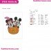 Mickey And Minnie Pumpkin Embroidery Design