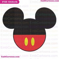 Mickey Mickey Mouse Embroidery Design 1