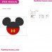 Mickey Mickey Mouse Embroidery Design 1