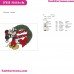Mickey Mouse Christmas Holding Wreath Embroidery Design