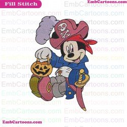 Mickey Mouse Halloween Embroidery Design